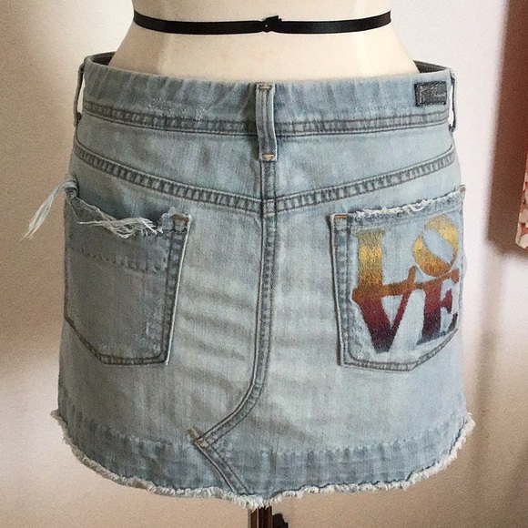 Citizens of Humanity Love Denim Mini Skirt Size 29 - Picture 13 of 15
